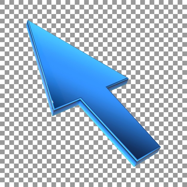 3D-Rendering mit Mauszeiger oder Pfeilzeiger