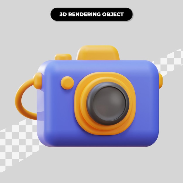 3d-rendering moderne kameraillustration