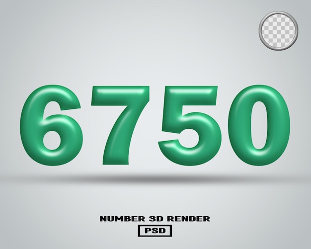 3D-Rendering Nummer 6750 Tosca glänzende Farbe