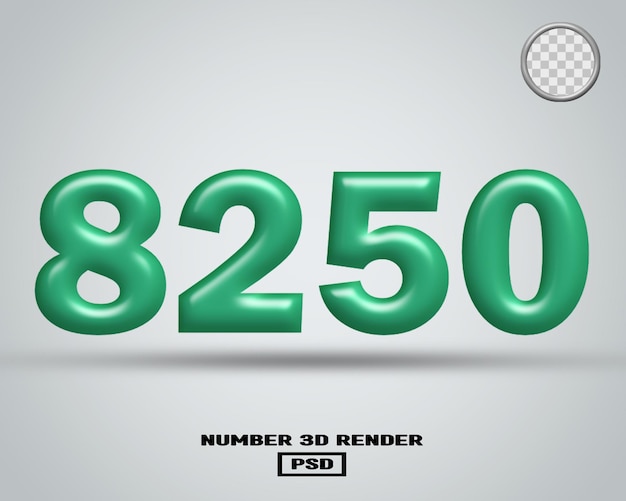 3D-Rendering Nummer 8250 Tosca glänzende Farbe