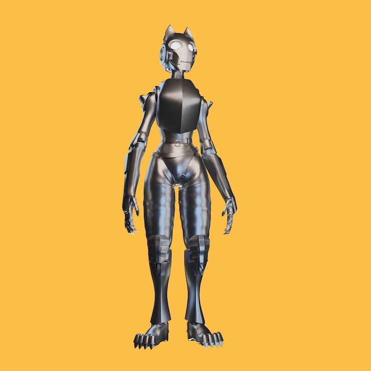 PSD 3d rendering object non human metal and glass