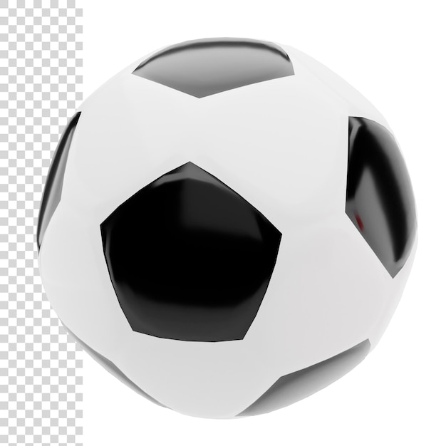 PSD 3d-rendering oder illustration fußball