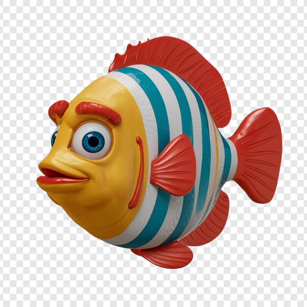 3d rendering of a fish isolated on transparent background