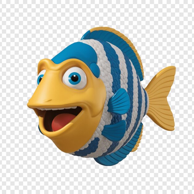 3d rendering of a fish isolated on transparent background