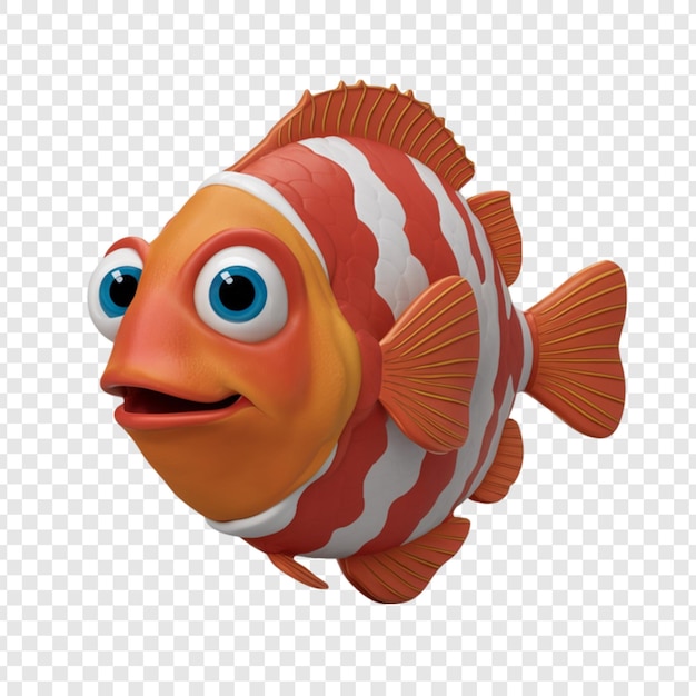 3d rendering of a fish isolated on transparent background