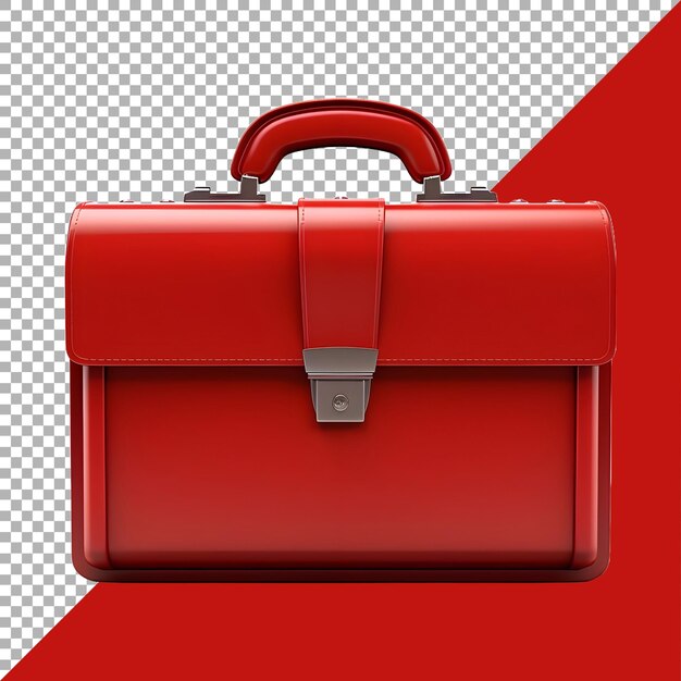 3d rendering of a office bag on transparent background ai generated