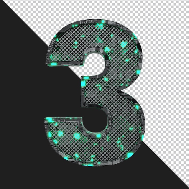 3d rendering of alphabet letter isolated