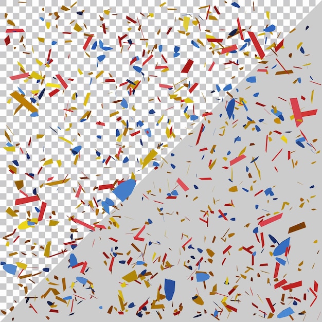 3d rendering of confetti with modern style