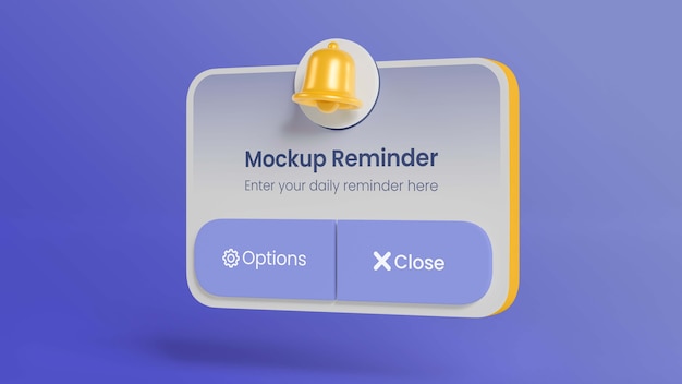 3d rendering of contact display card