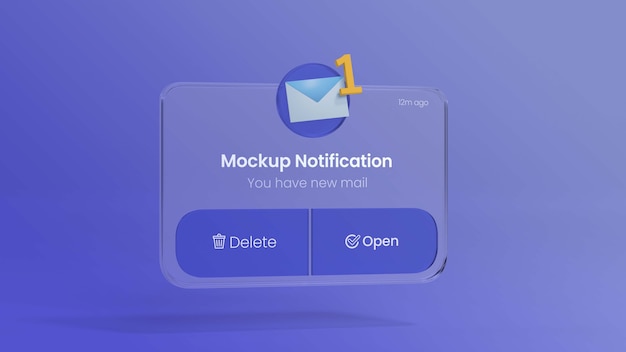 3d rendering of contact display card