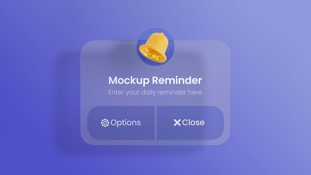 3d rendering of contact display card