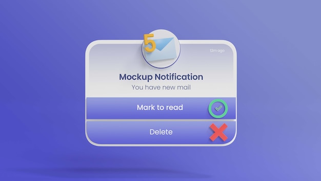 3d rendering of contact display card