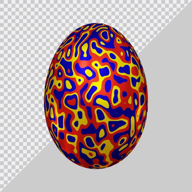 3d rendering of egg with modern style