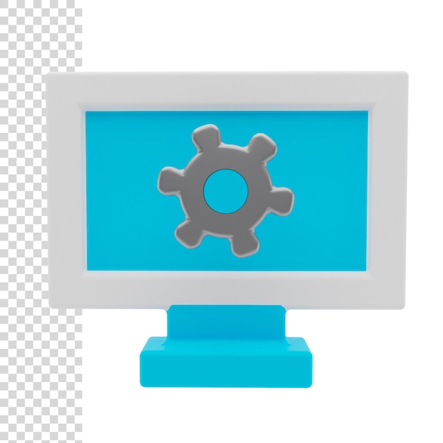 3d rendering or illustration computer setting