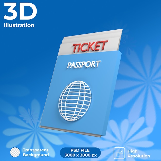 3d-rendering passport perspektivansicht