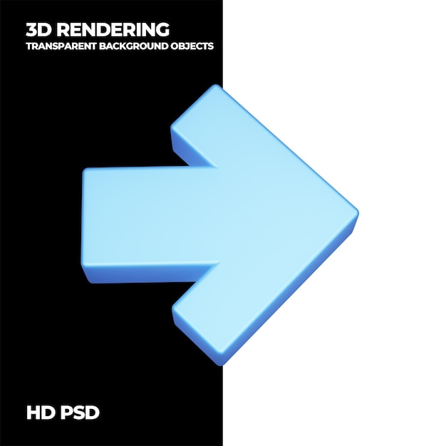 3D-Rendering-Pfeil psd