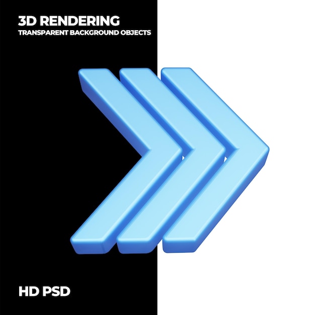 3D-Rendering-Pfeil psd