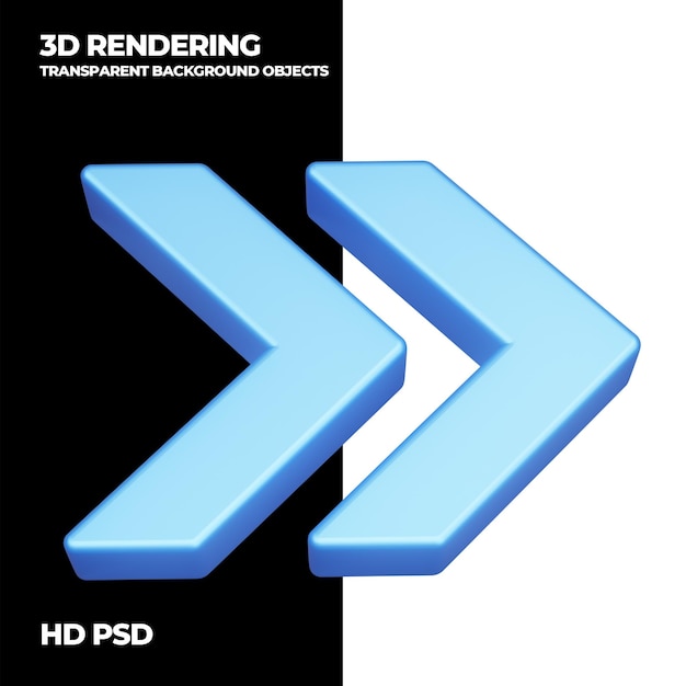 3D-Rendering-Pfeil psd