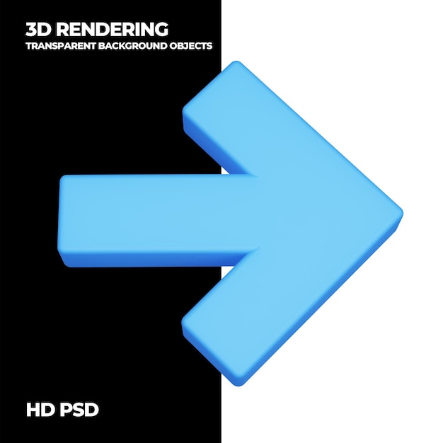 3D-Rendering-Pfeil psd
