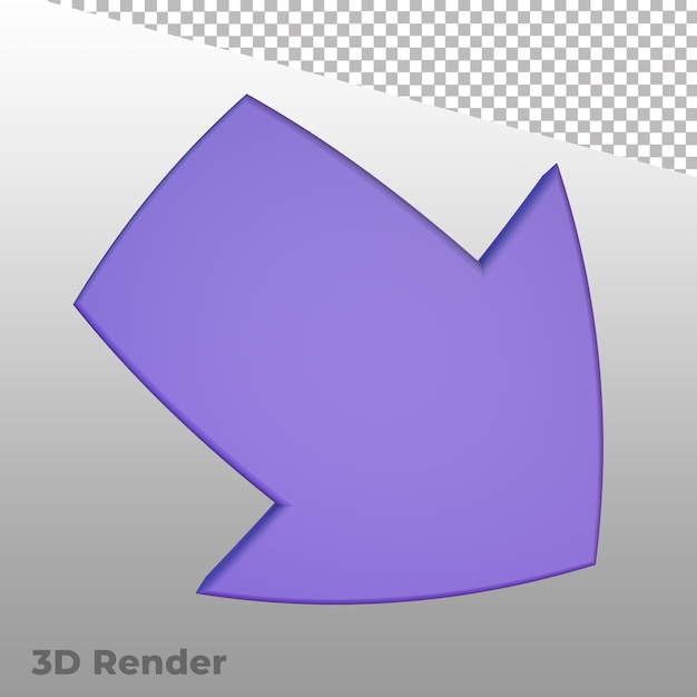 PSD 3d-rendering pfeilsymbol ui-symbol