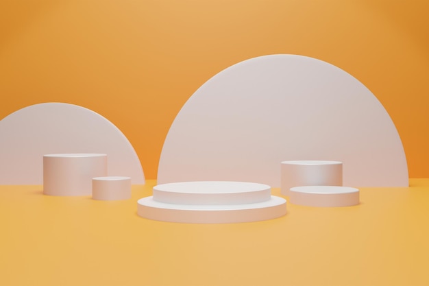 3D-Rendering-Podium für Produktpräsentation