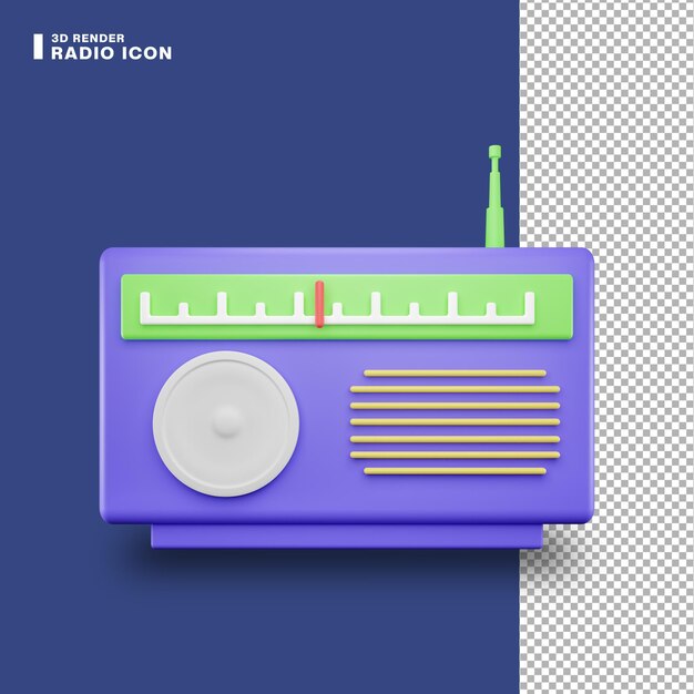 PSD 3d-rendering-radiosymbol