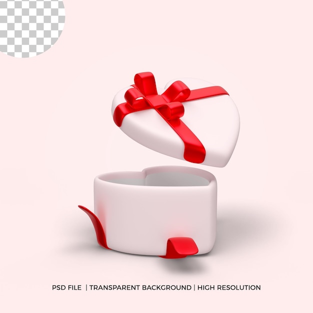 3d-rendering realistische geschenkbox