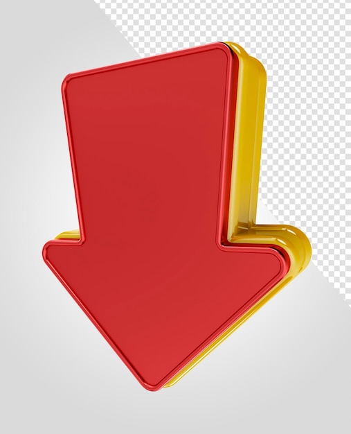 3D-Rendering-Richtungspfeile für die Zusammensetzung