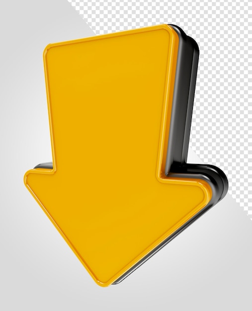 3D-Rendering-Richtungspfeile für die Zusammensetzung