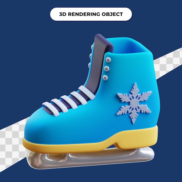 3d-rendering schlittschuh illustration