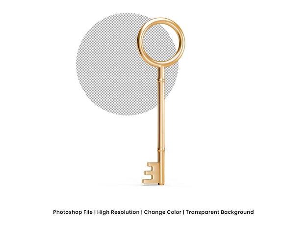 PSD 3d-rendering-schlüssel