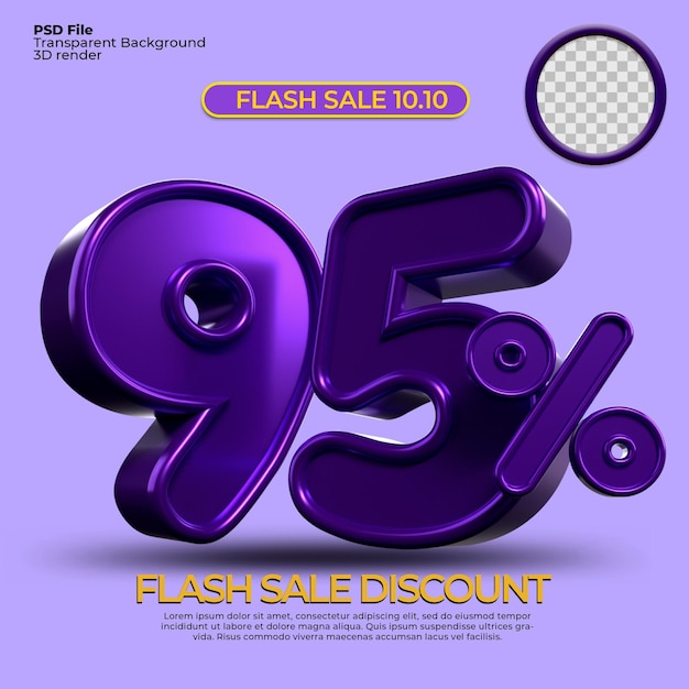 3D rendering sconto vendita 95 percentuale di numero Colore viola