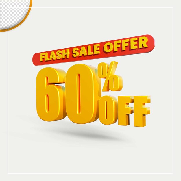 3D-Rendering Sommer Sale Rabattangebot