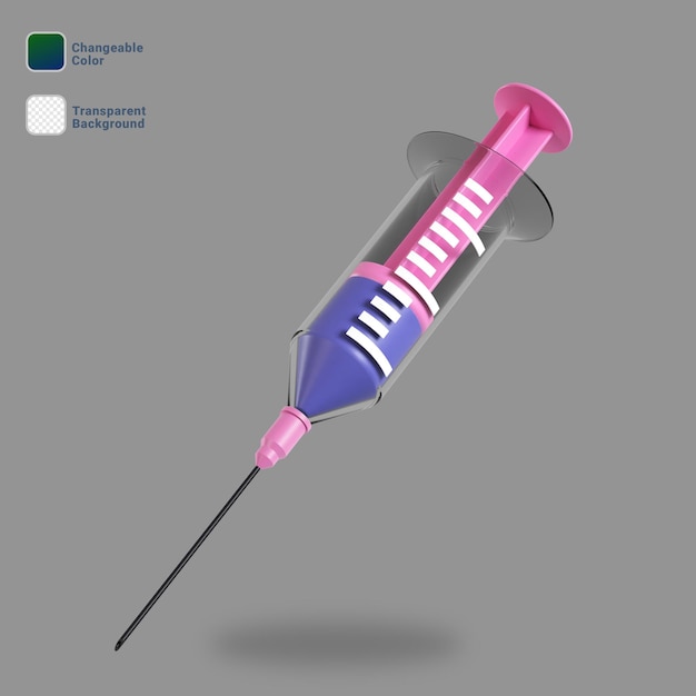 3D-Rendering Spritzensymbol veränderbare Farbe