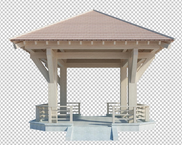 3d Rendering Struttura Edile Su Bianco
