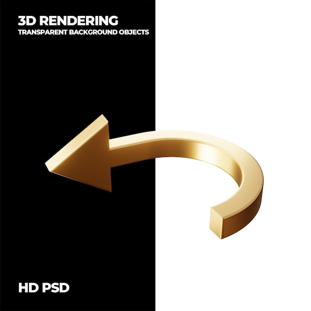 3D-Rendering-Technikpfeil durchsichtiges Hintergrundelement