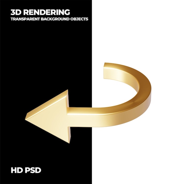 3D-Rendering-Technikpfeil durchsichtiges Hintergrundelement
