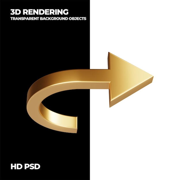 3D-Rendering-Technikpfeil durchsichtiges Hintergrundelement