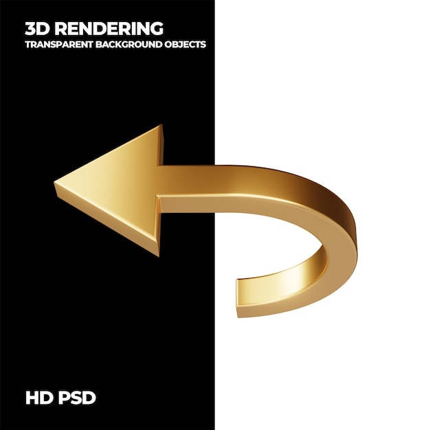 3D-Rendering-Technikpfeil durchsichtiges Hintergrundelement