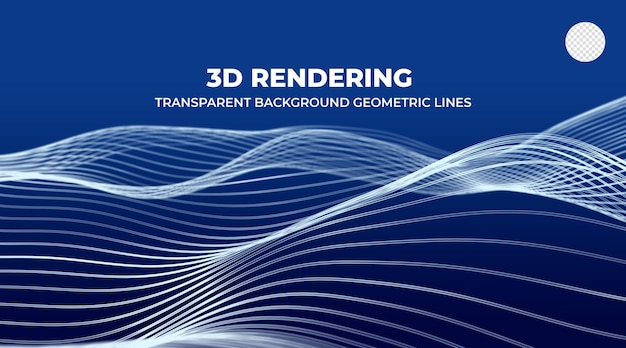 3d rendering technology geometric abstract line visualization