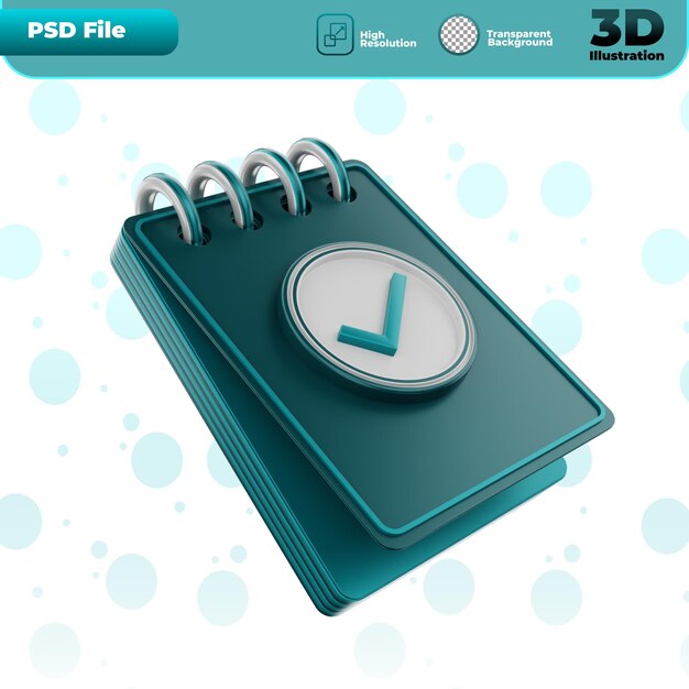 3D-Rendering Terminsymbol Illustration