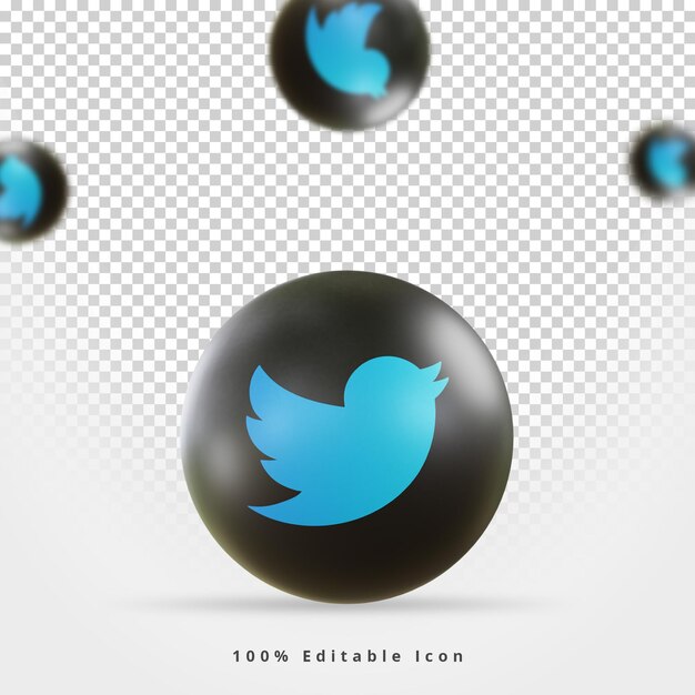 3D-Rendering-Twitter-Social-Media-Symbol