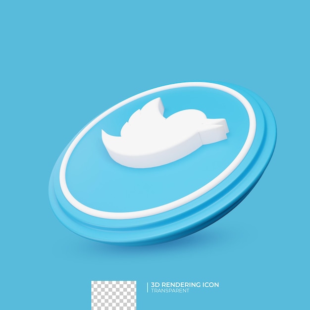 3d-rendering-twitter-symbol