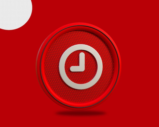 3D-Rendering Uhrensymbol