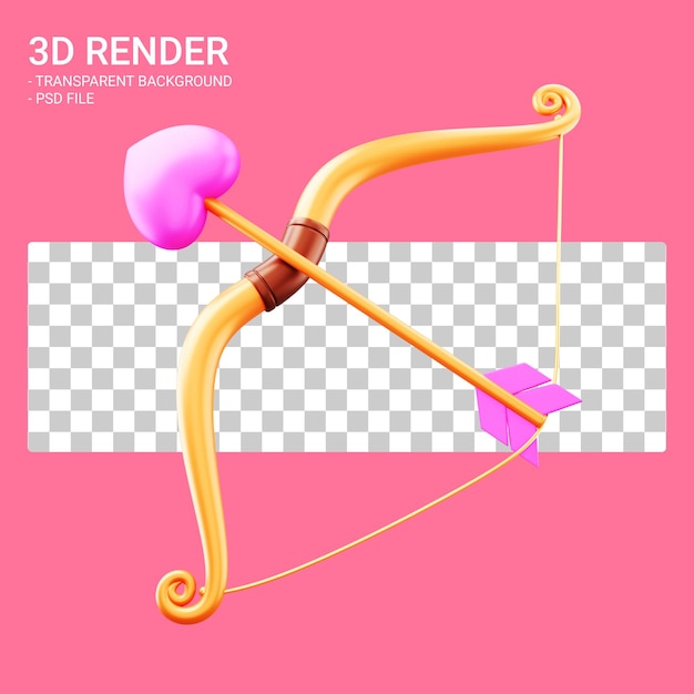 3D-Rendering Valentinspfeile