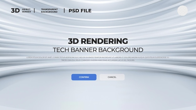 3D-Rendering von Abstract bg psd