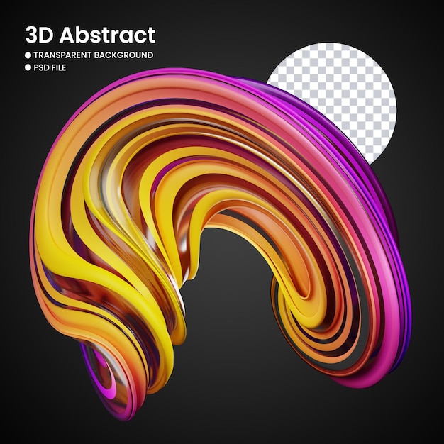 3D-Rendering von abstrakten Formen