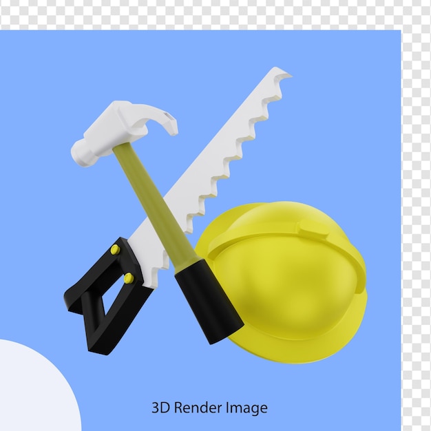 3D-Rendering von Baumaschinen