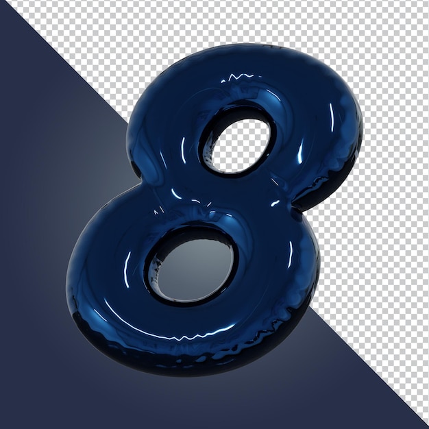 3D-Rendering von Buchstaben isoliert