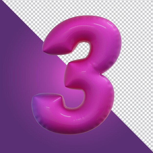 3D-Rendering von Buchstaben isoliert